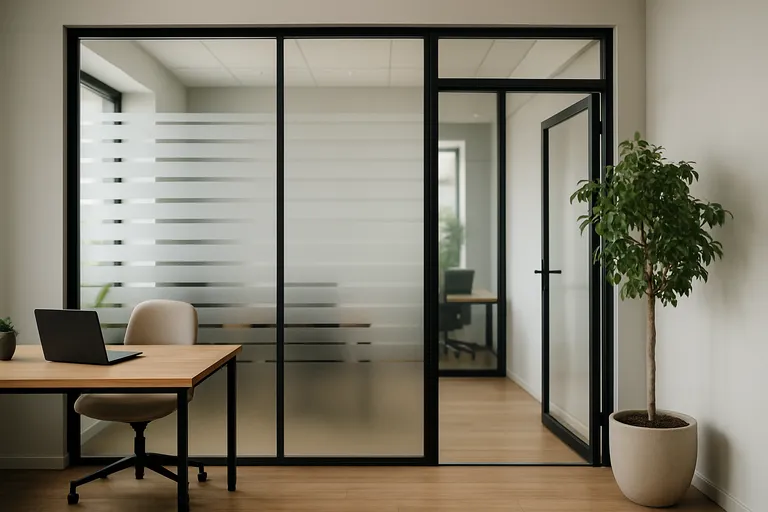 Hoe creëer je privacy met een glaswand?