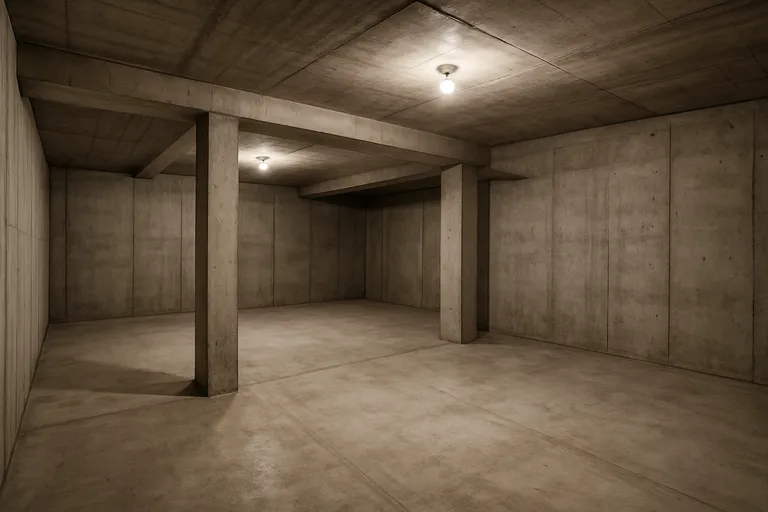 Wat is een betonnen kelder?